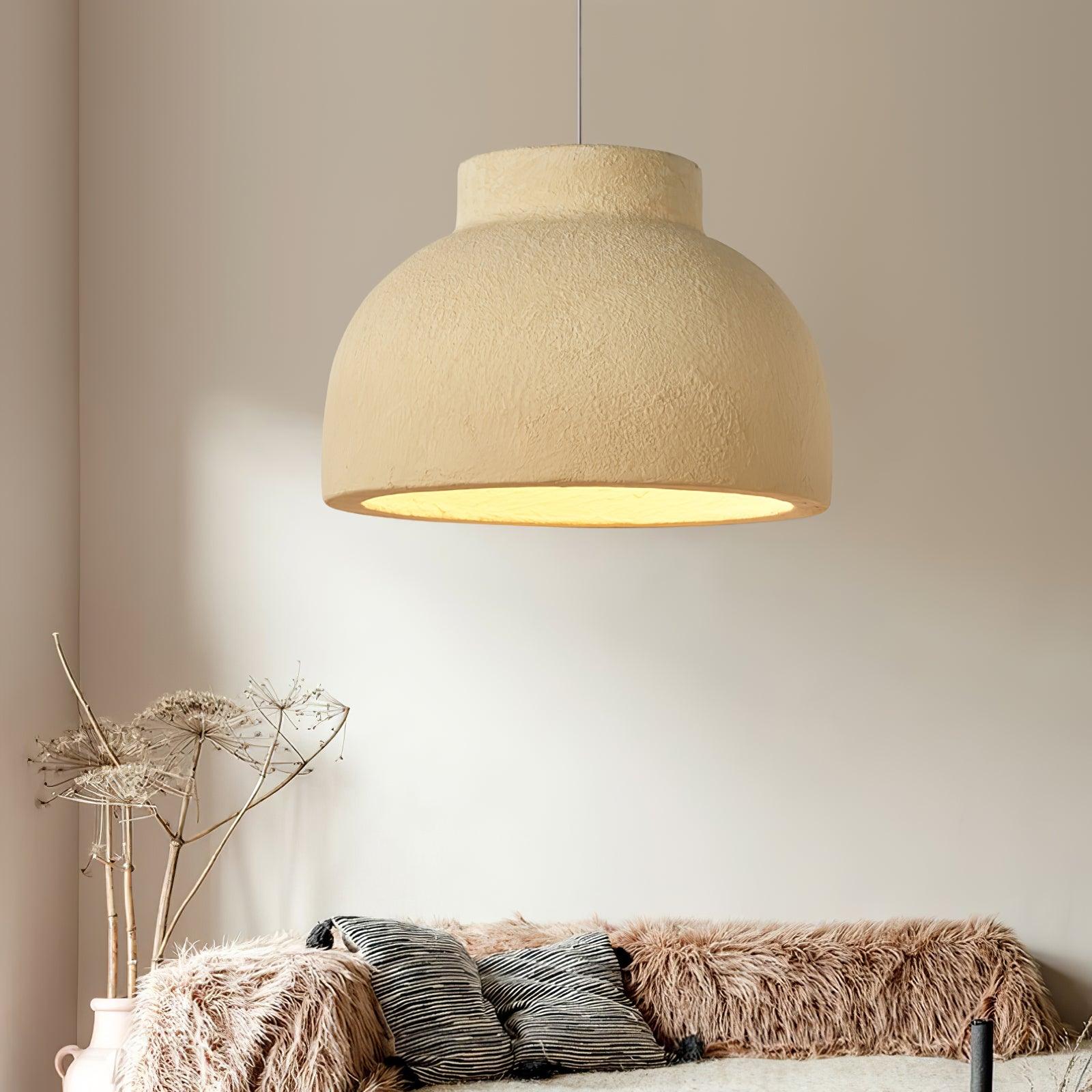 Ozawa Contemporary Natural Metal Pendant Light Dining Room Living Room