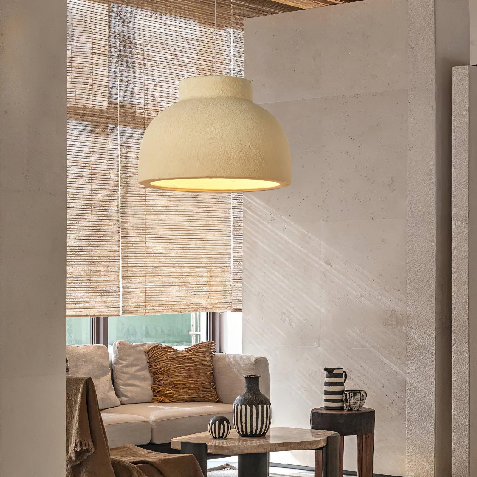 Ozawa Contemporary Natural Metal Pendant Light Dining Room Living Room