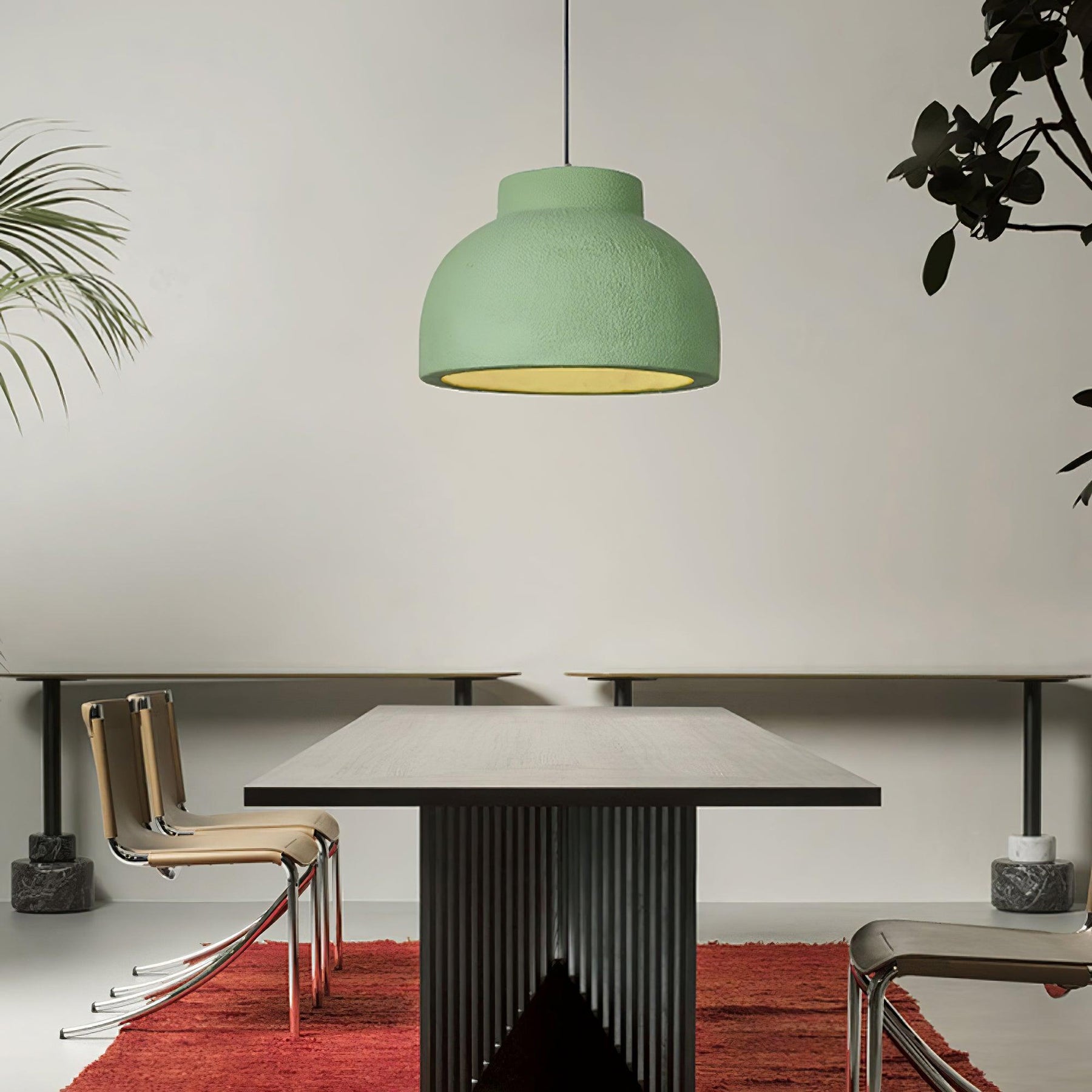 Ozawa Contemporary Natural Metal Pendant Light Dining Room Living Room