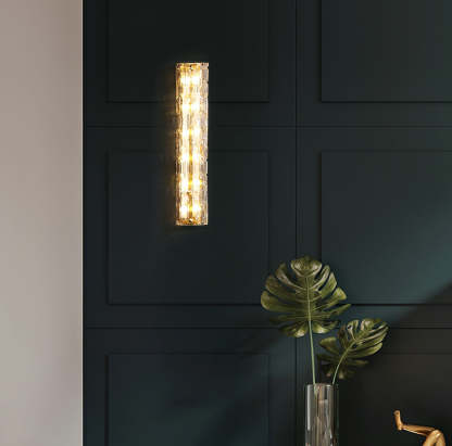 Byers Art Special Brass Glass Wall Lamp Bathroom Bedroom