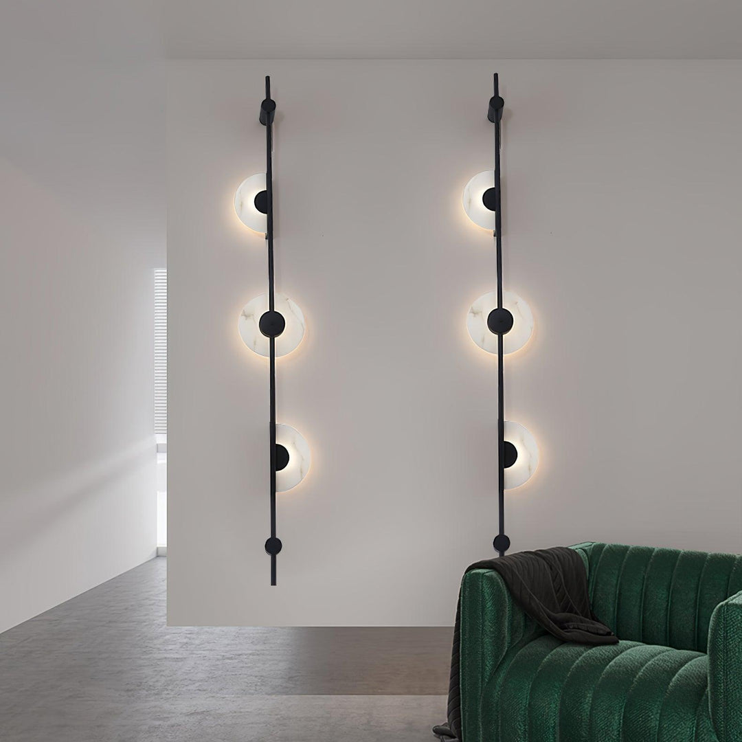 Jade Modern Alabaster Vertical Wall Light Bedroom Living Room