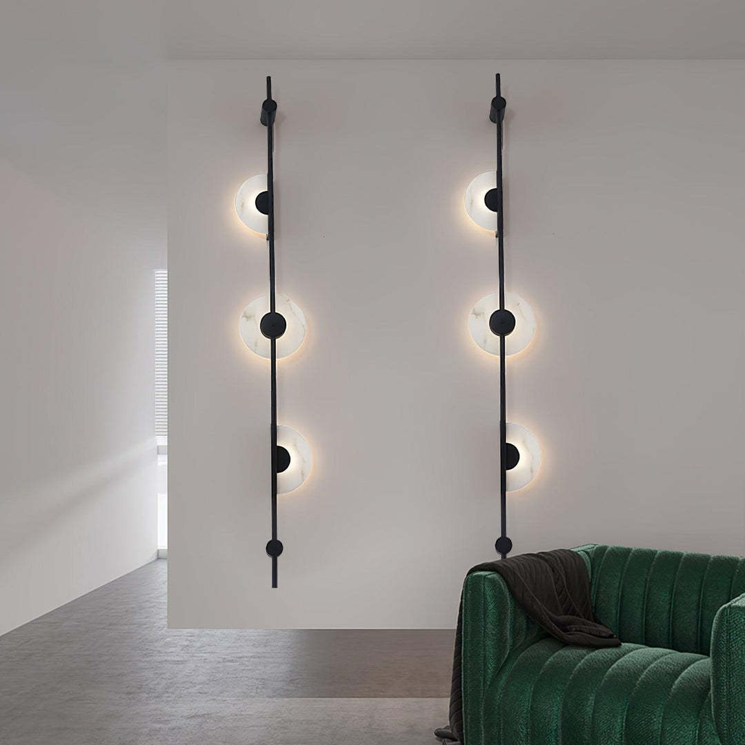 Jade Modern Alabaster Vertical Wall Light Bedroom Living Room