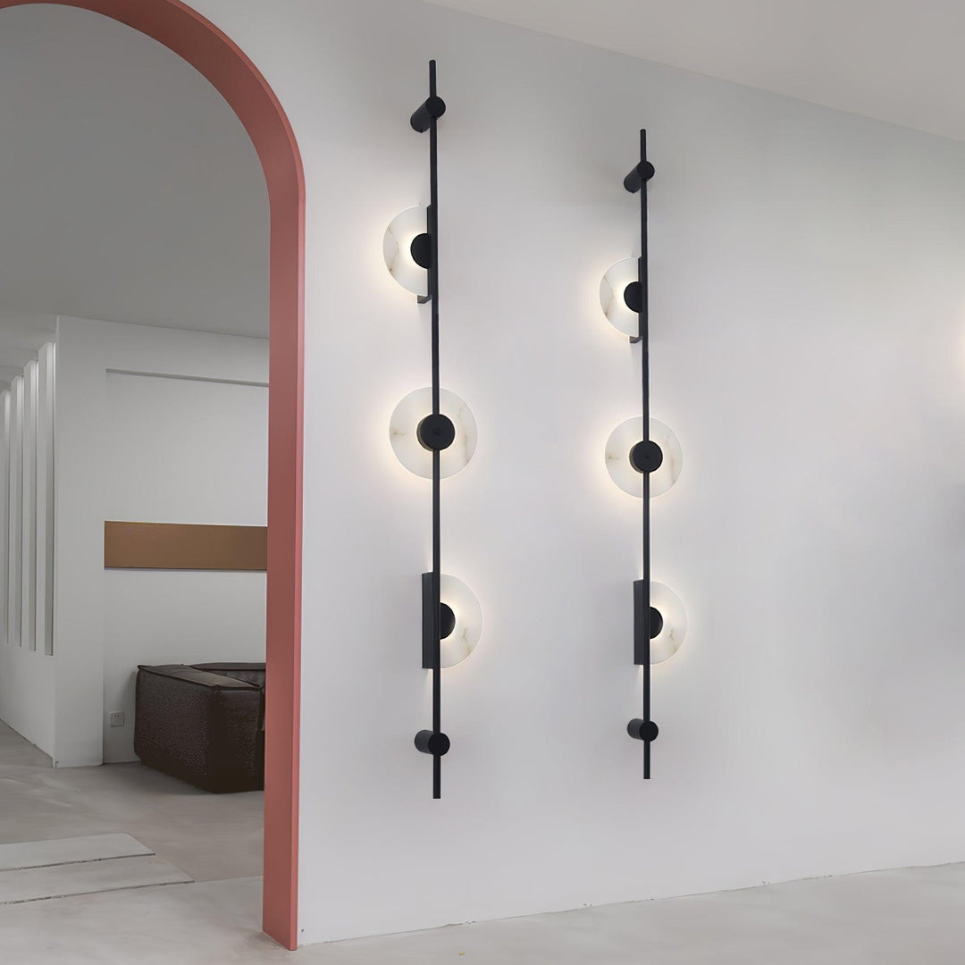 Jade Modern Alabaster Vertical Wall Light Bedroom Living Room