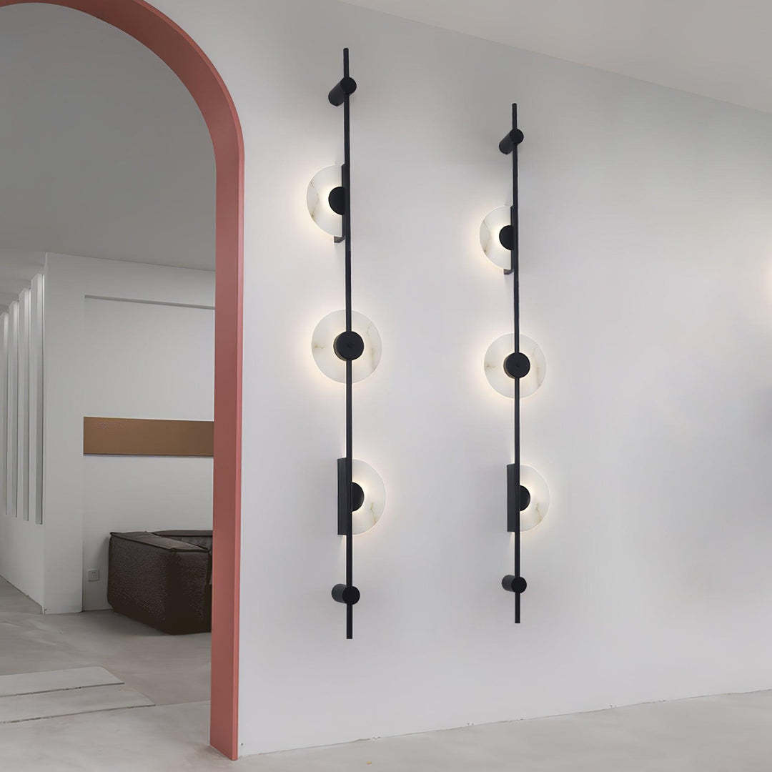 Jade Modern Alabaster Vertical Wall Light Bedroom Living Room