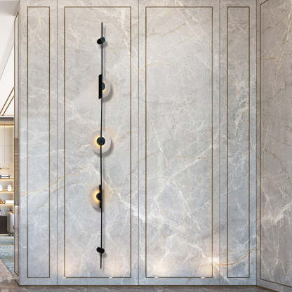 Jade Modern Alabaster Vertical Wall Light Bedroom Living Room