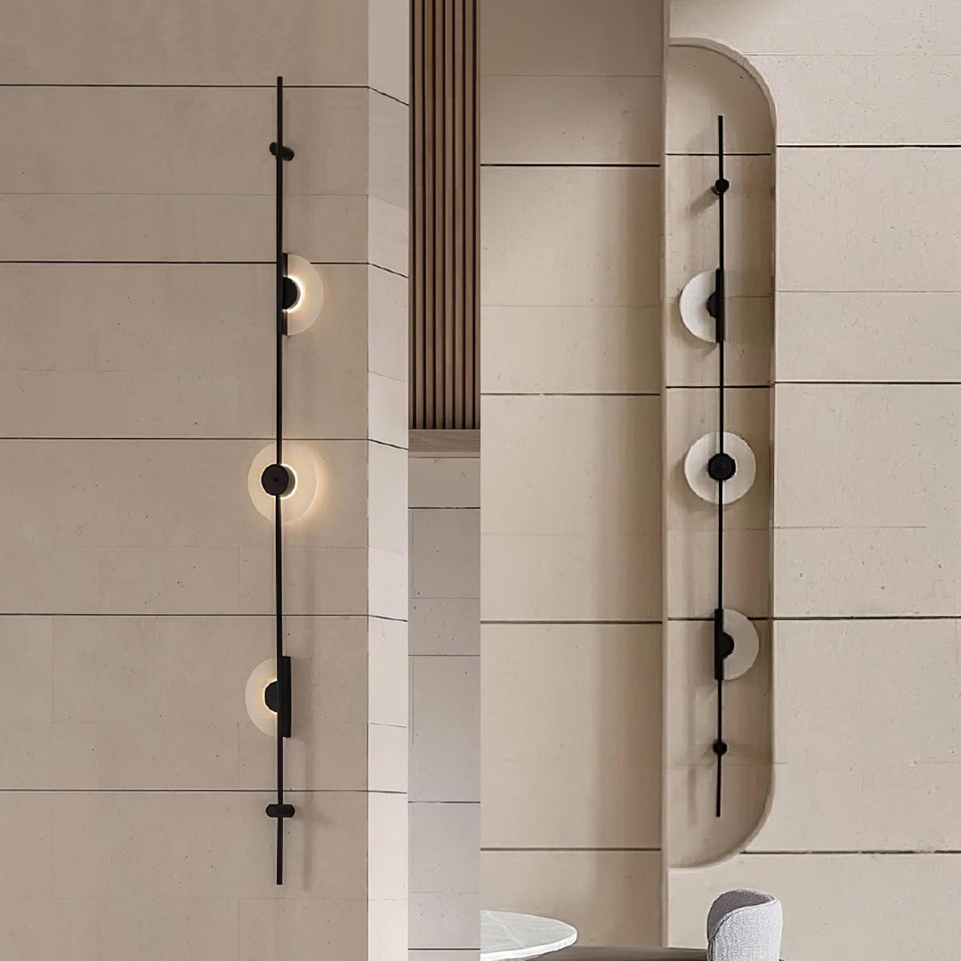 Jade Modern Alabaster Vertical Wall Light Bedroom Living Room