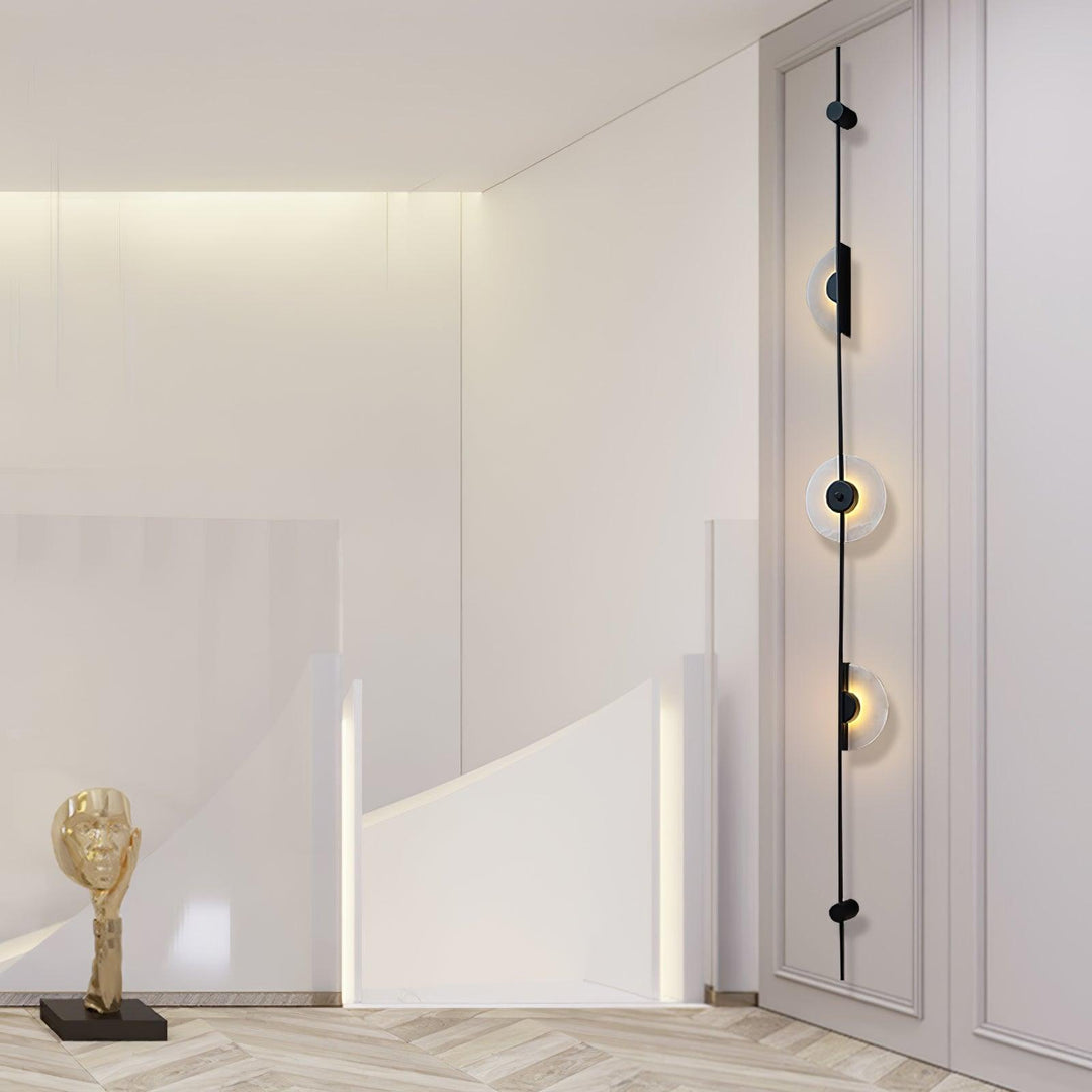 Jade Modern Alabaster Vertical Wall Light Bedroom Living Room