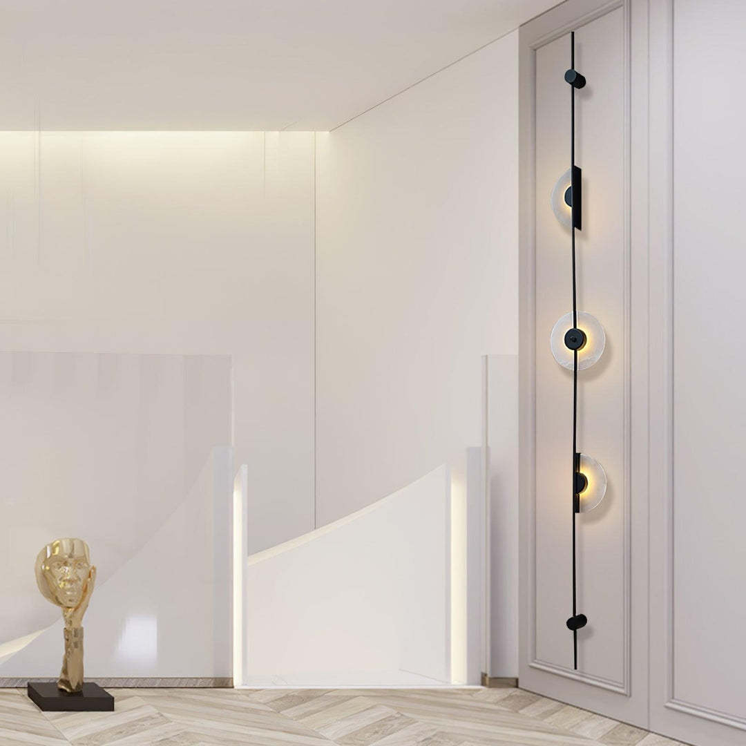Jade Modern Alabaster Vertical Wall Light Bedroom Living Room