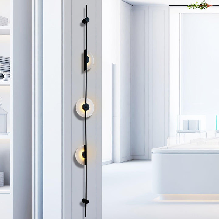 Jade Modern Alabaster Vertical Wall Light Bedroom Living Room