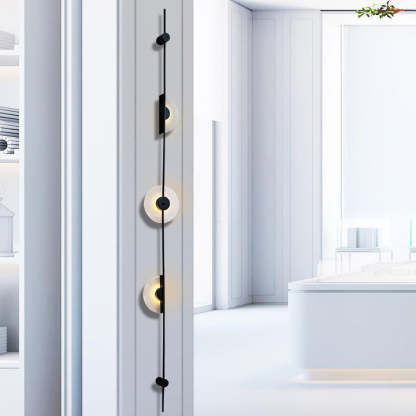 Jade Modern Alabaster Vertical Wall Light Bedroom Living Room