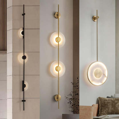 Jade Modern Alabaster Vertical Wall Light Bedroom Living Room
