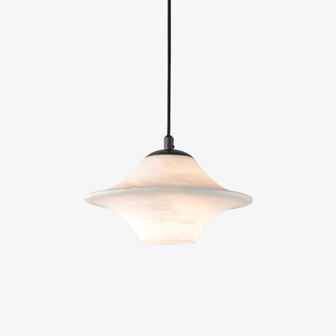 Jade Alabaster Saucer Modern Pendant Light Living Room Bedroom