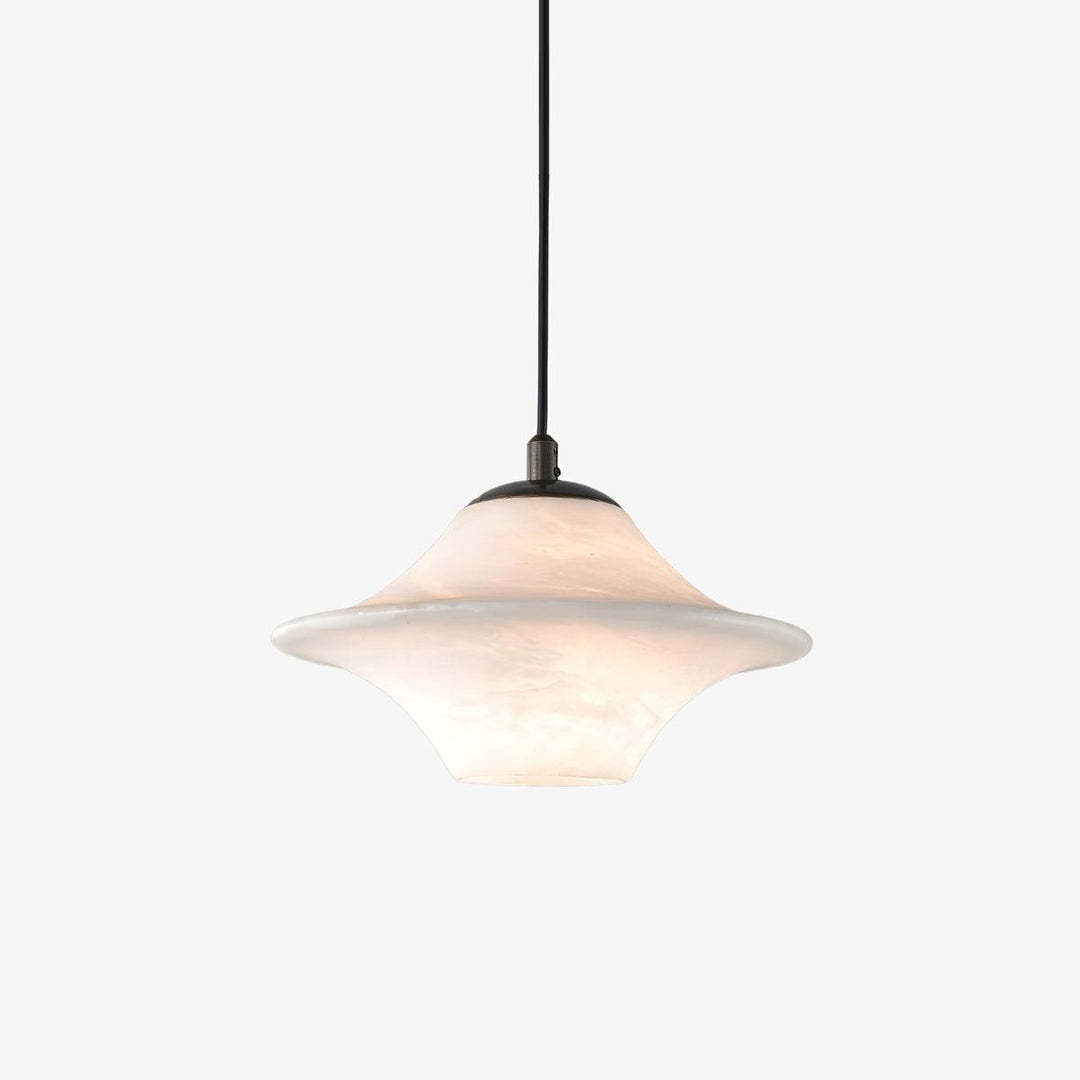 Jade Alabaster Saucer Modern Pendant Light Living Room Bedroom