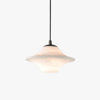 Jade Alabaster Saucer Modern Pendant Light Living Room Bedroom