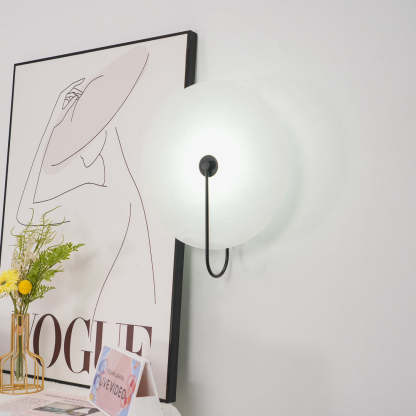 Jade Minimalism Gold Black Metal Alabaster Wall Lamp Bedroom Living Room