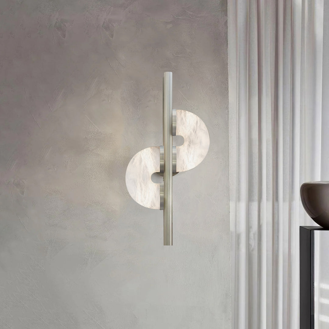 Jade Dolly Alabaster Modern Wall Light Living Room Bedroom