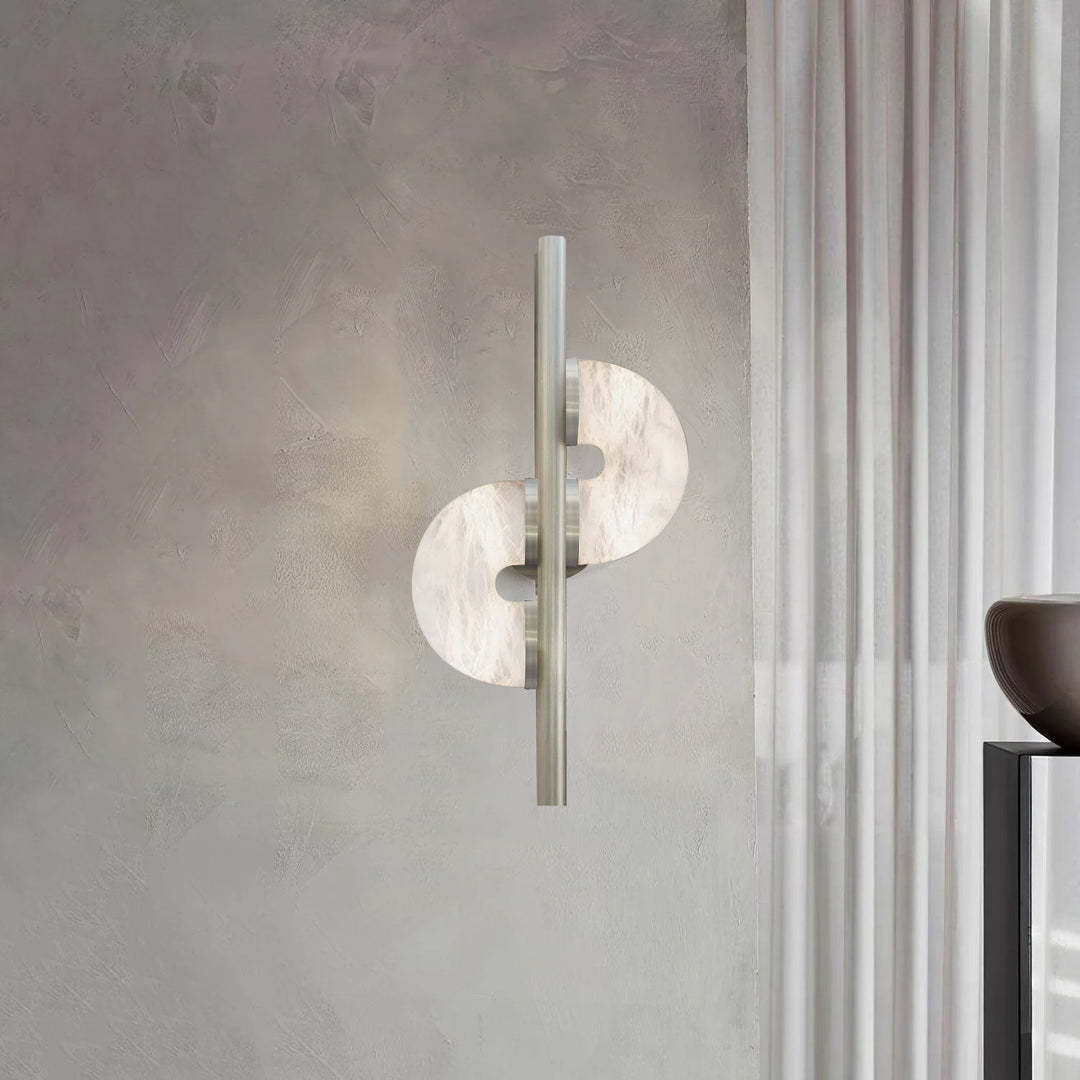 Jade Dolly Alabaster Modern Wall Light Living Room Bedroom