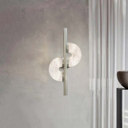 Jade Dolly Alabaster Modern Wall Light Living Room Bedroom