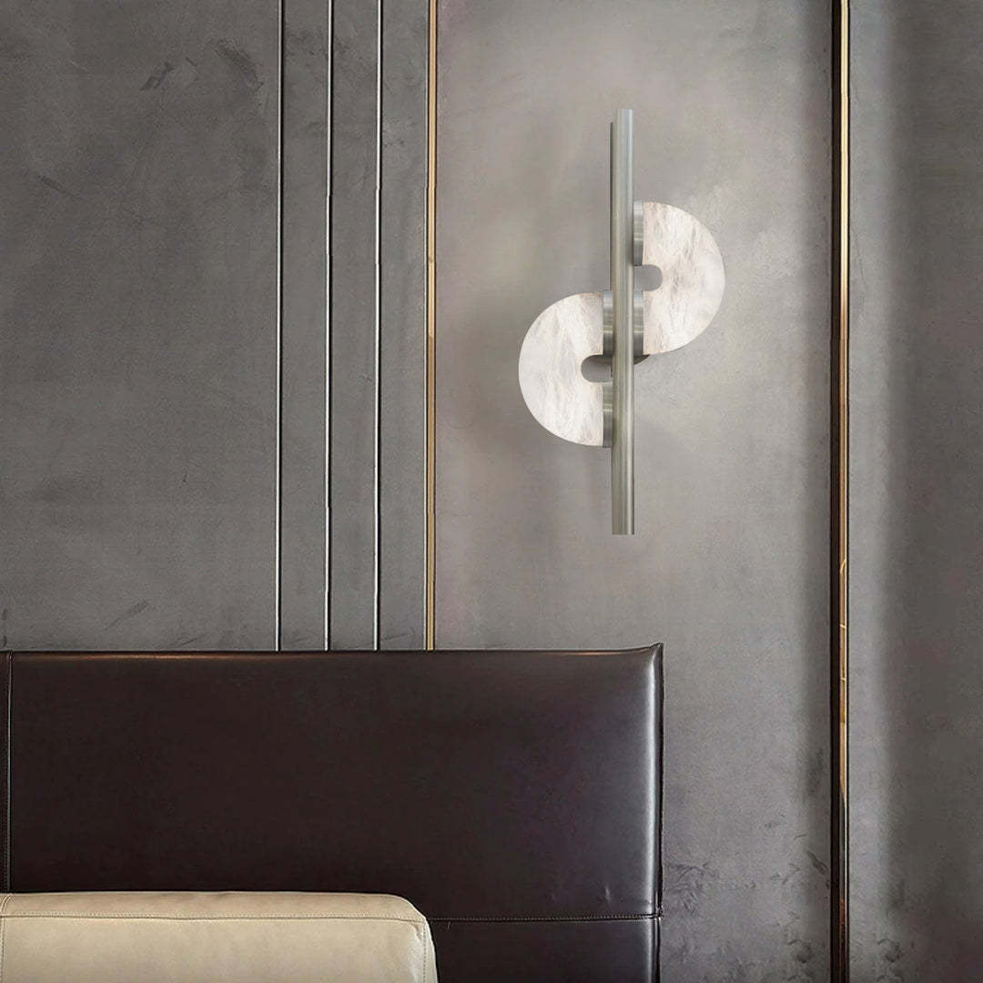Jade Dolly Alabaster Modern Wall Light Living Room Bedroom