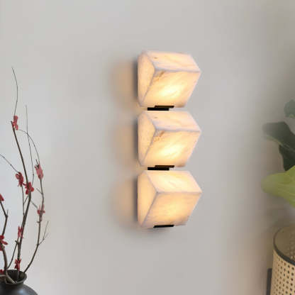 Jade Modern Alabaster Staircase Wall Light  Living Room Bedroom