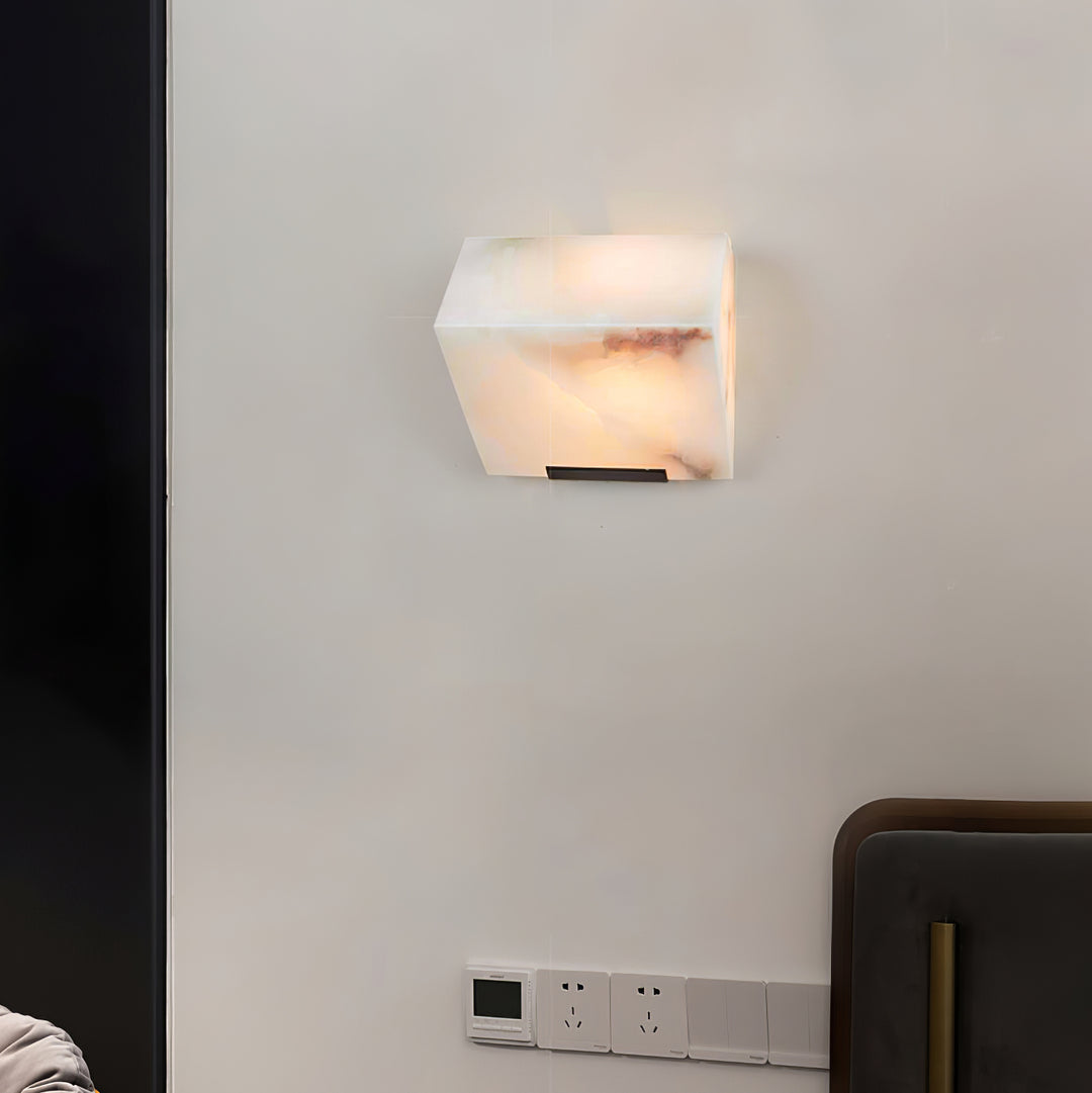 Jade Modern Alabaster Staircase Wall Light  Living Room Bedroom