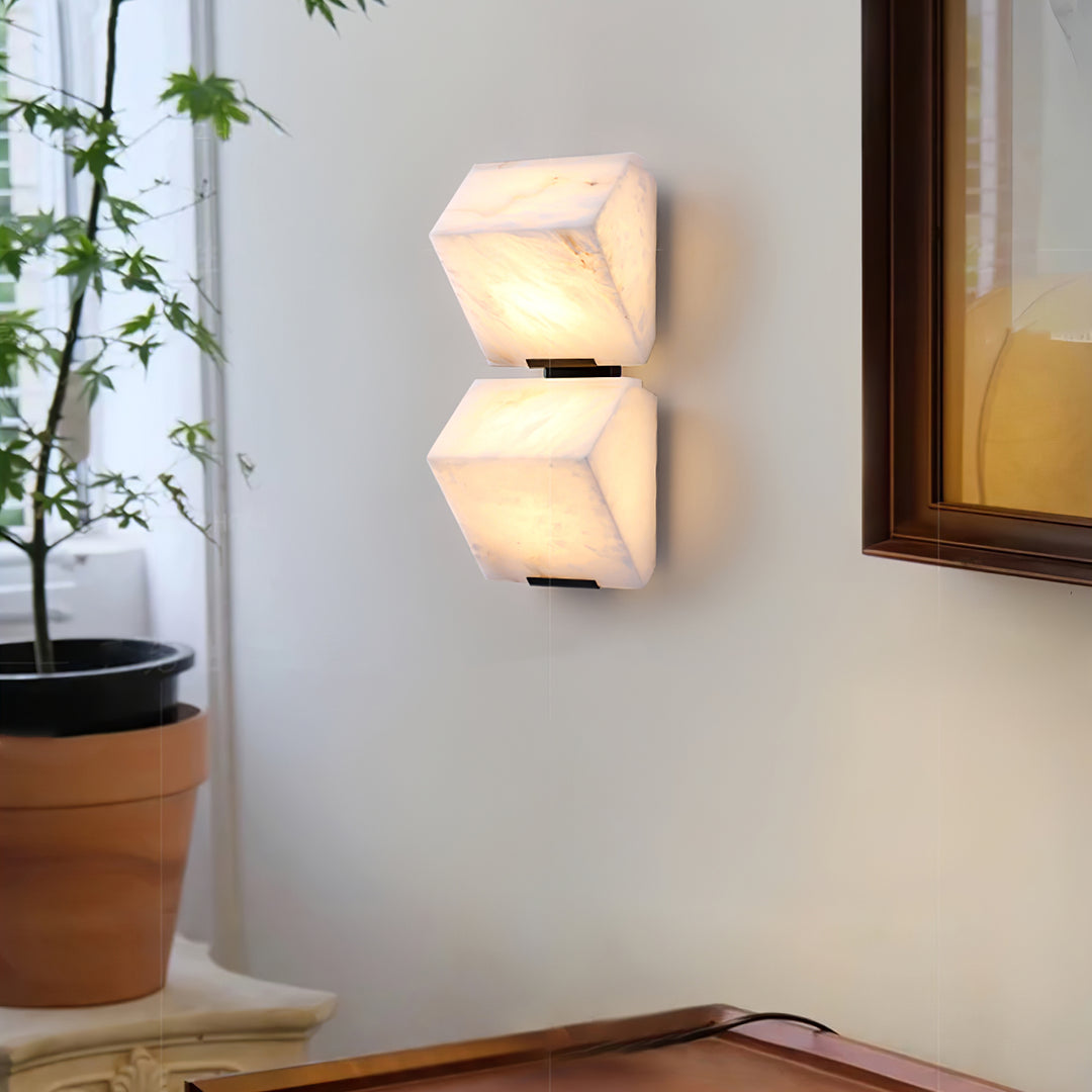 Jade Modern Alabaster Staircase Wall Light  Living Room Bedroom