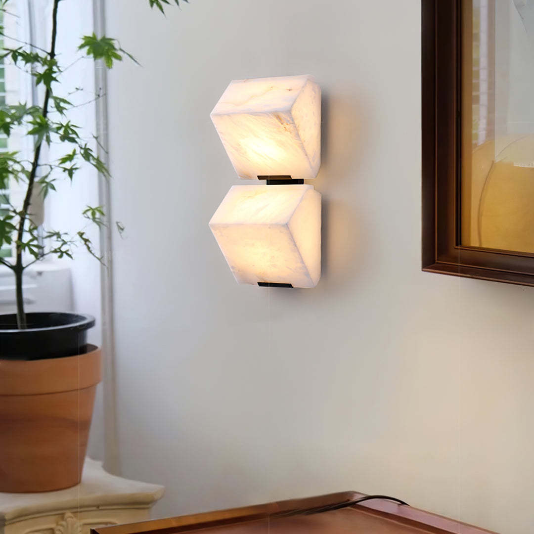 Jade Modern Alabaster Staircase Wall Light  Living Room Bedroom