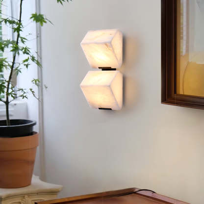 Jade Modern Alabaster Staircase Wall Light  Living Room Bedroom