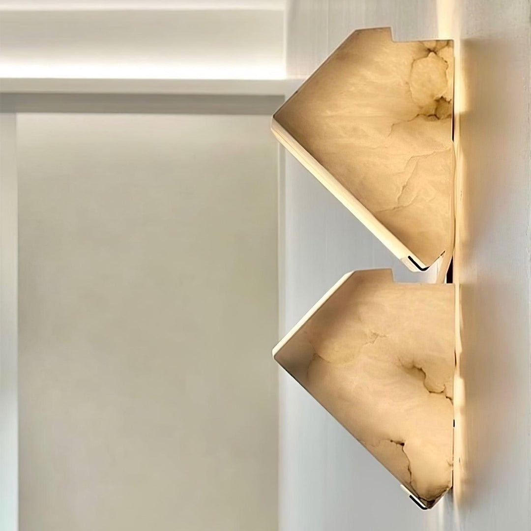Jade Modern Alabaster Staircase Wall Light  Living Room Bedroom