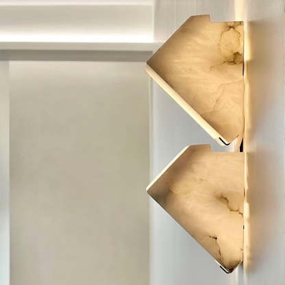 Jade Modern Alabaster Staircase Wall Light  Living Room Bedroom