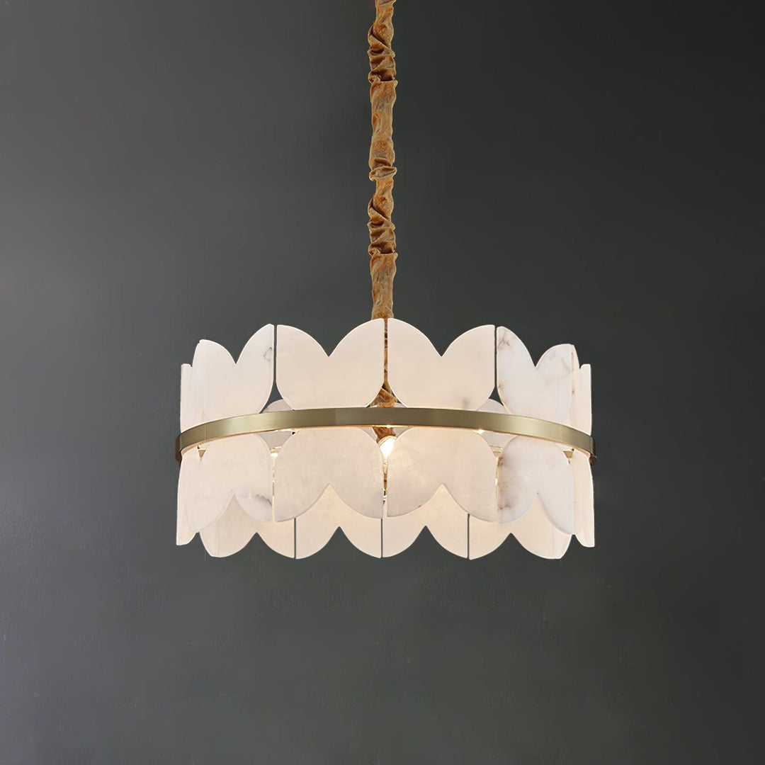 Jade Alabaster Cloudscape Chandelier Modern Living Room Bedroom