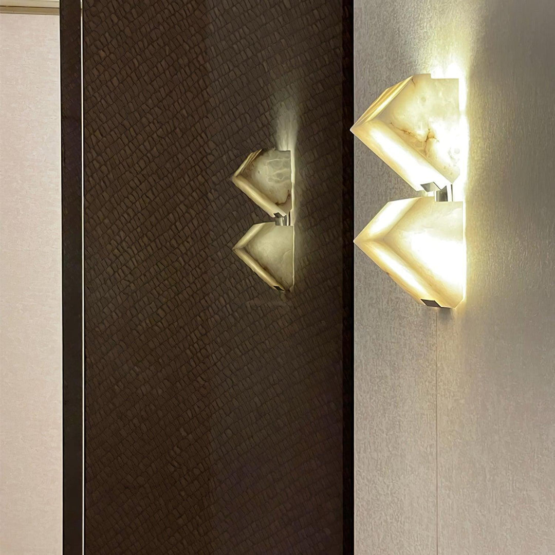 Jade Modern Alabaster Staircase Wall Light  Living Room Bedroom