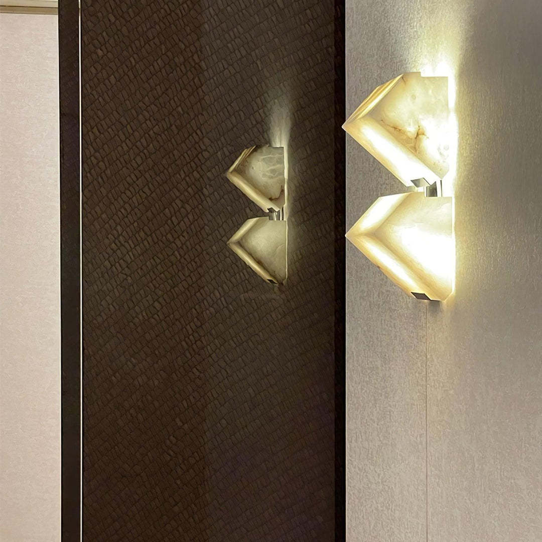 Jade Modern Alabaster Staircase Wall Light  Living Room Bedroom
