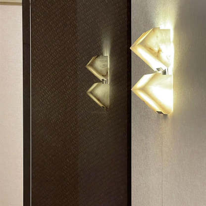Jade Modern Alabaster Staircase Wall Light  Living Room Bedroom