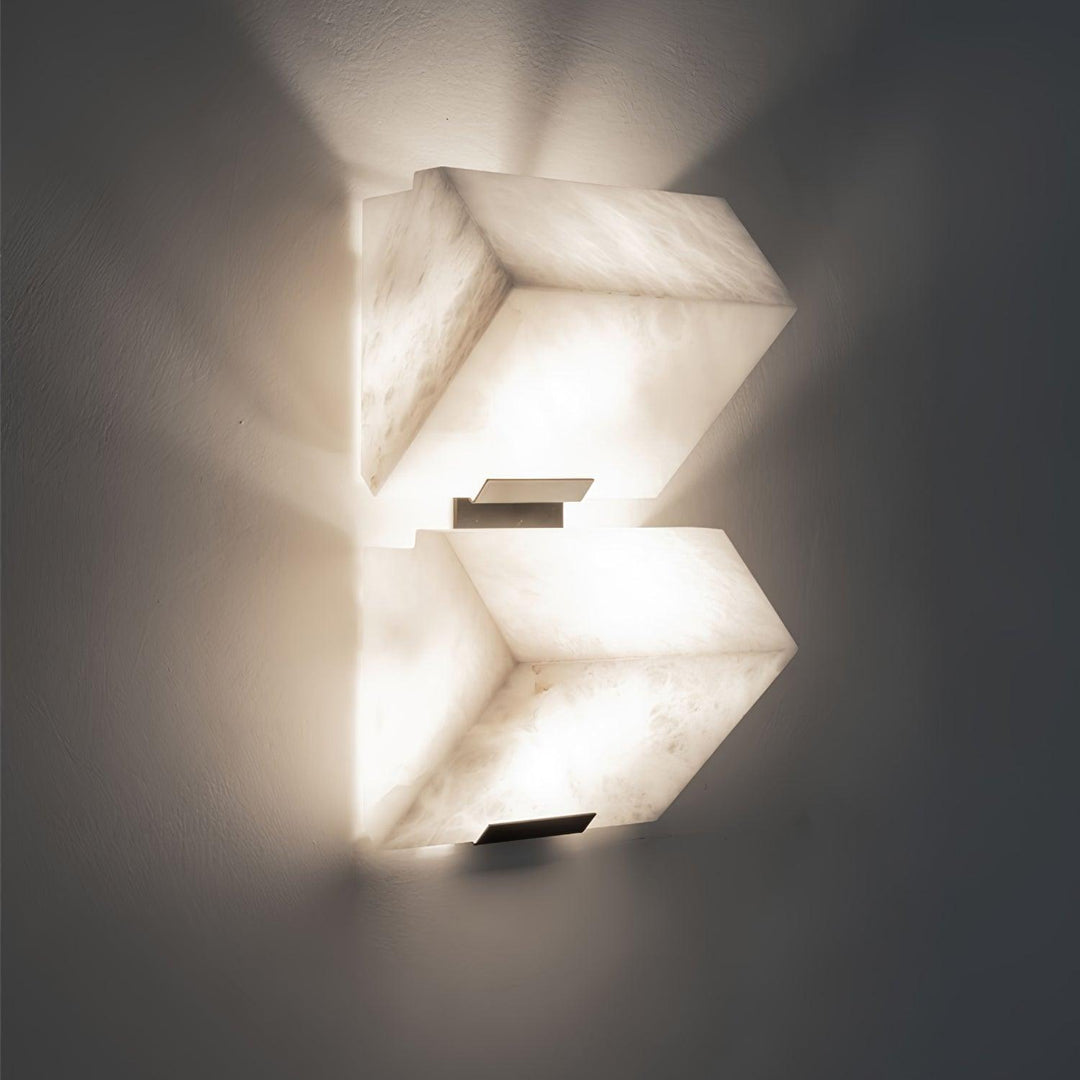 Jade Modern Alabaster Staircase Wall Light  Living Room Bedroom