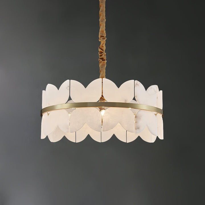 Jade Alabaster Cloudscape Chandelier Modern Living Room Bedroom