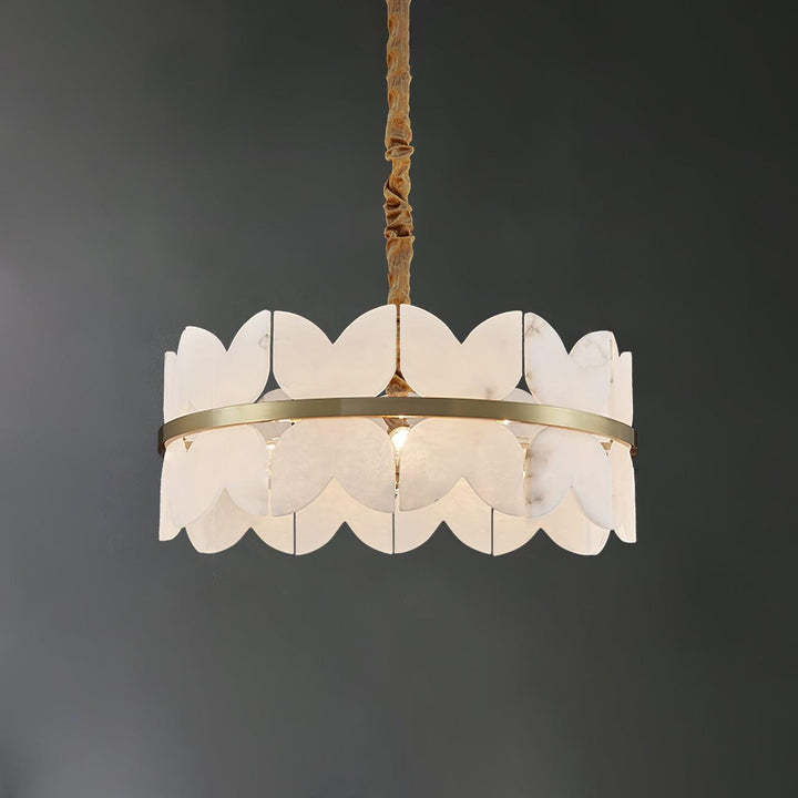Jade Alabaster Cloudscape Chandelier Modern Living Room Bedroom
