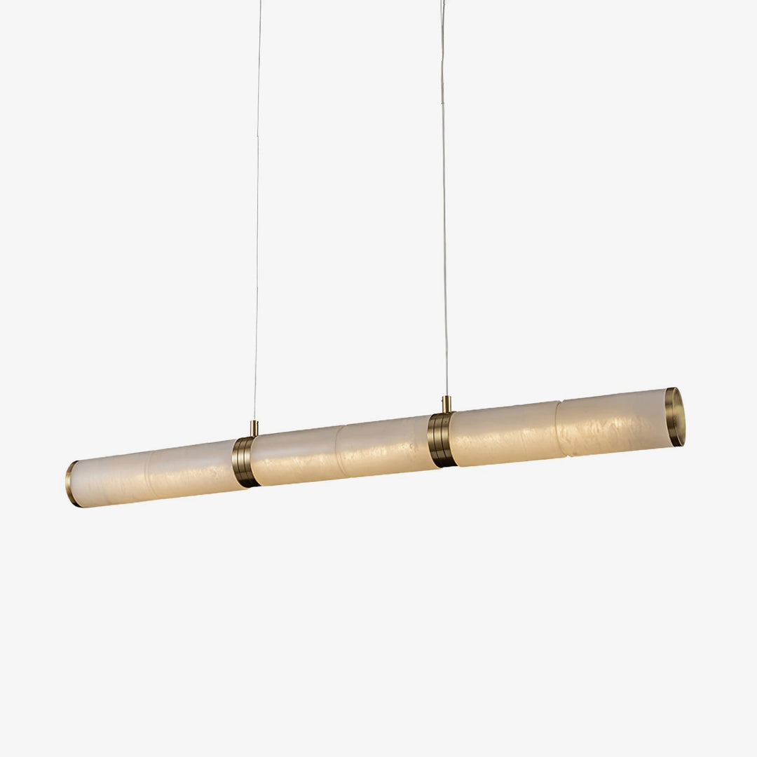 Jade Modern Alabaster Beam Linear Pendant Light Dining Room