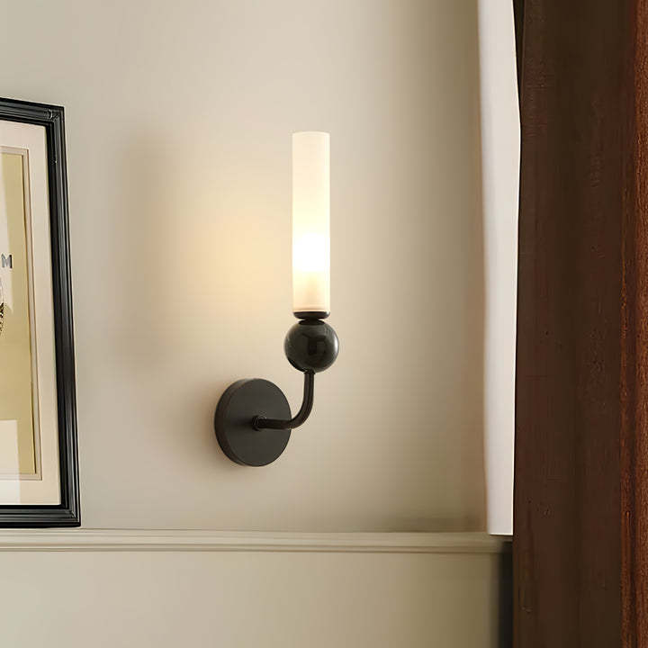 Edge Modern Marble Brass Acrylic Vertical Wall Lamp Living Room Bedroom