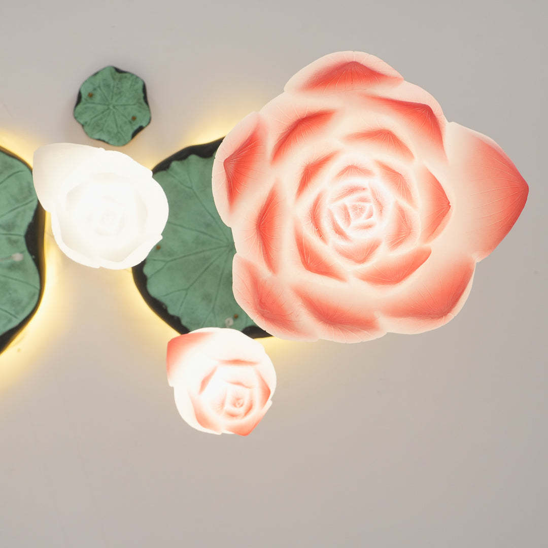 Hailie Modern Stone Flower Chandelier Dining Room Living Room