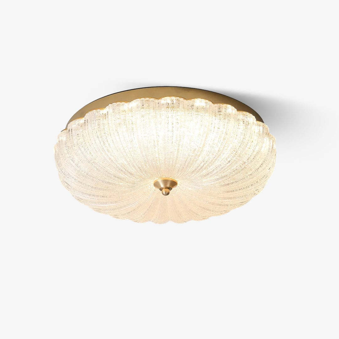 Marilyn Modern Round Metal Glass Ceiling Light Bedroom Living Room