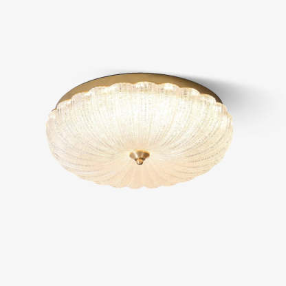 Marilyn Modern Round Metal Glass Ceiling Light Bedroom Living Room