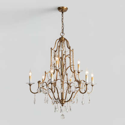 Marilyn Gorgeous Special Crystal Metal Chandelier Dining Room Living Room