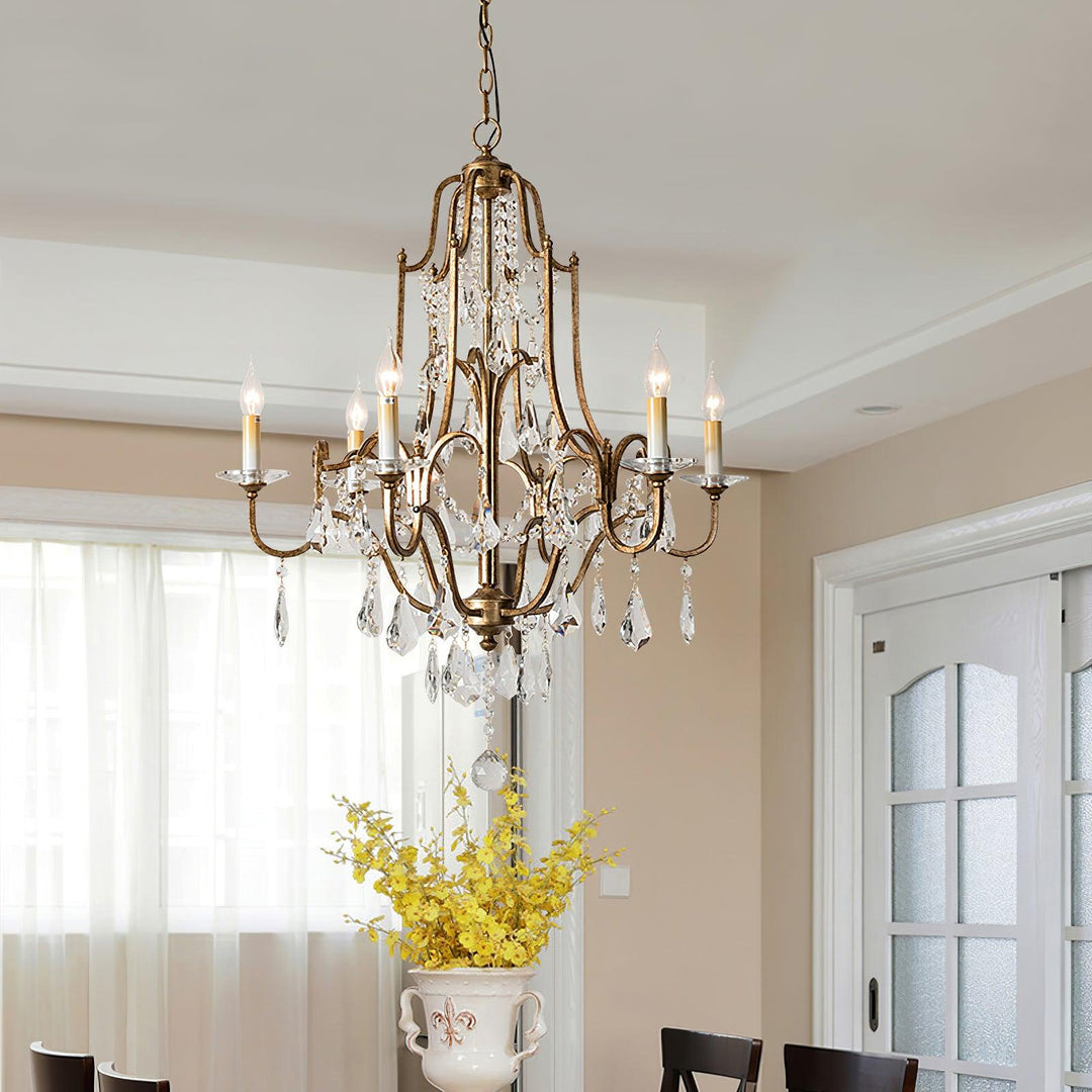 Marilyn Gorgeous Special Crystal Metal Chandelier Dining Room Living Room