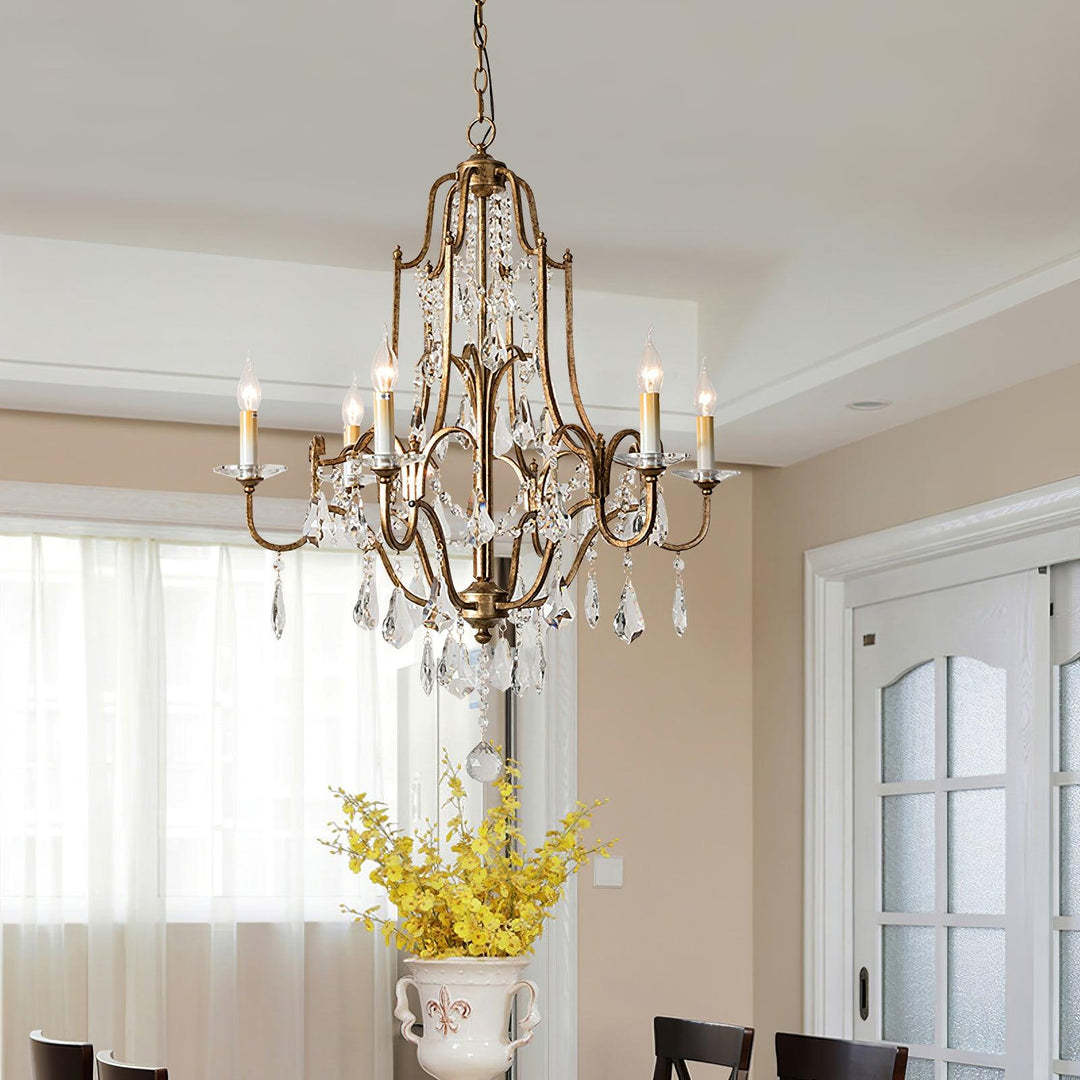 Marilyn Gorgeous Special Crystal Metal Chandelier Dining Room Living Room