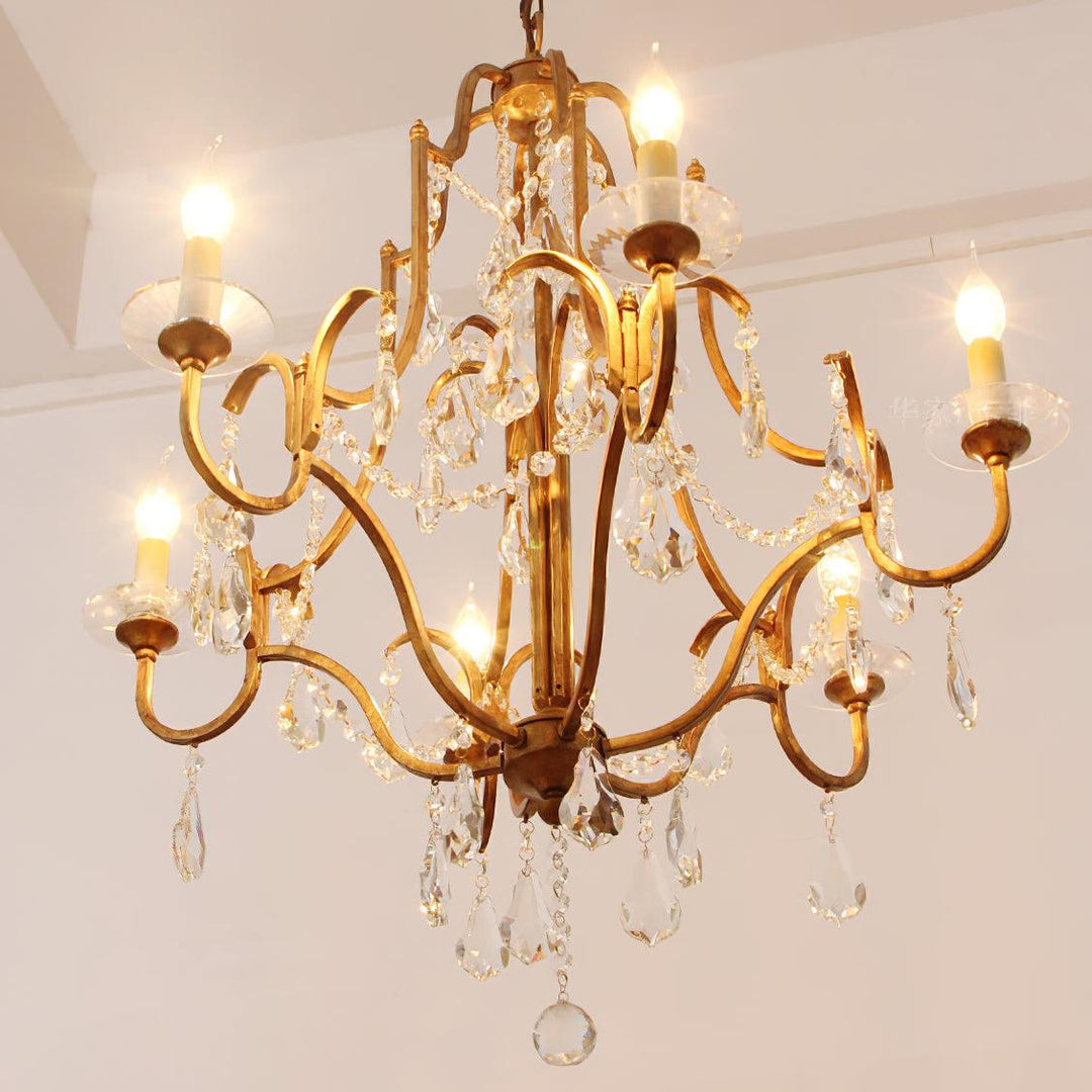 Marilyn Gorgeous Special Crystal Metal Chandelier Dining Room Living Room