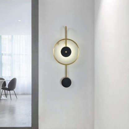 Jade Round Modern Alabaster Wall Light Living Room Bedroom