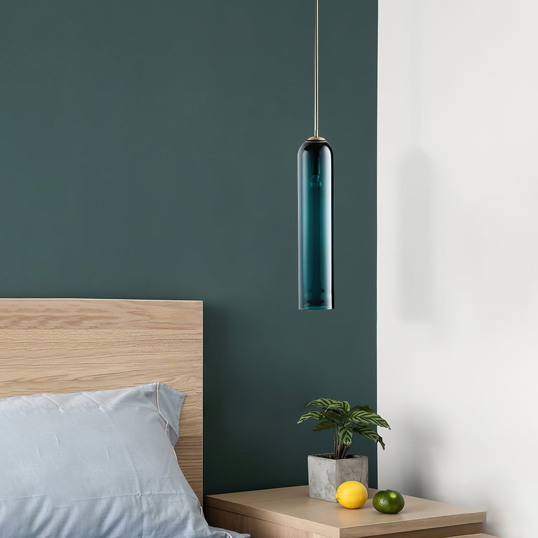 Hailie Minimalism Metal Glass Pendant Light Bedroom Living Room