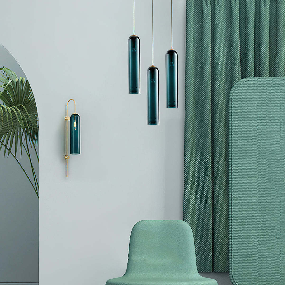 Hailie Minimalism Metal Glass Pendant Light Bedroom Living Room