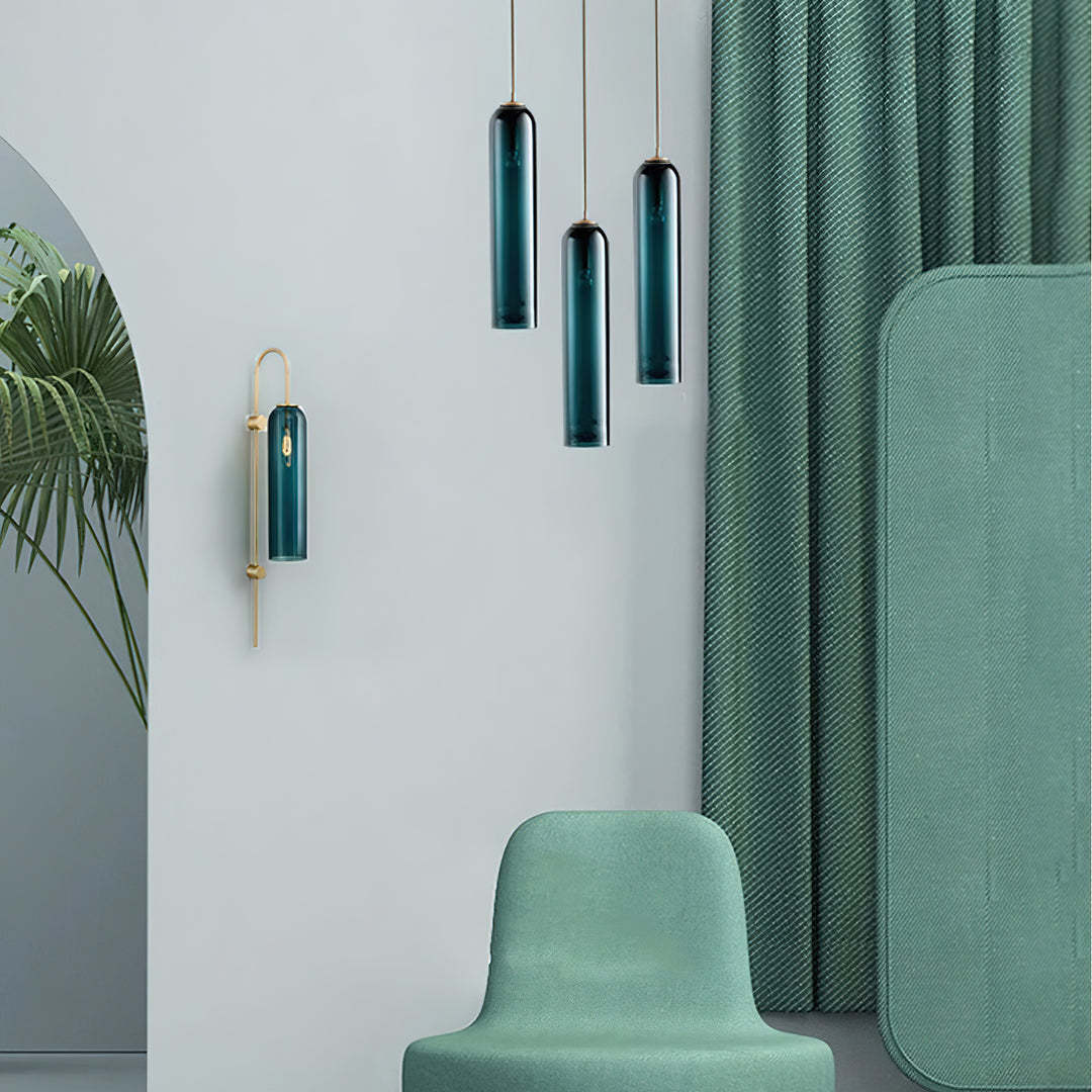 Hailie Minimalism Metal Glass Pendant Light Bedroom Living Room